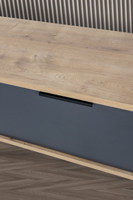 Hanah Home Mesir 3324 Soporte para TV Roble Zafiro y Antracita